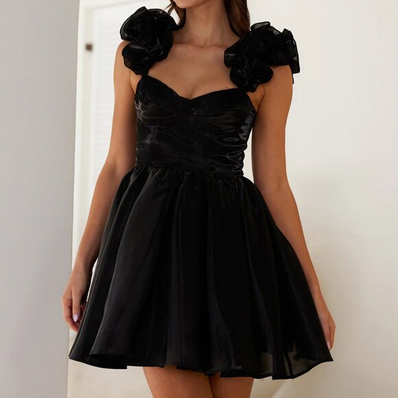 Hello Molly FAIRYTALE LIFE MINI DRESS BLACK - Picture 1 of 3